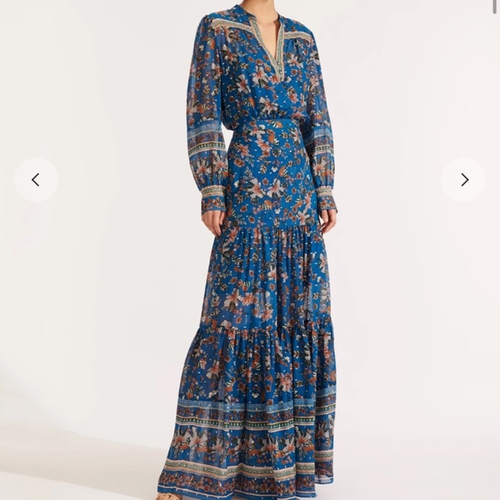 Veronica beard long beaded dress